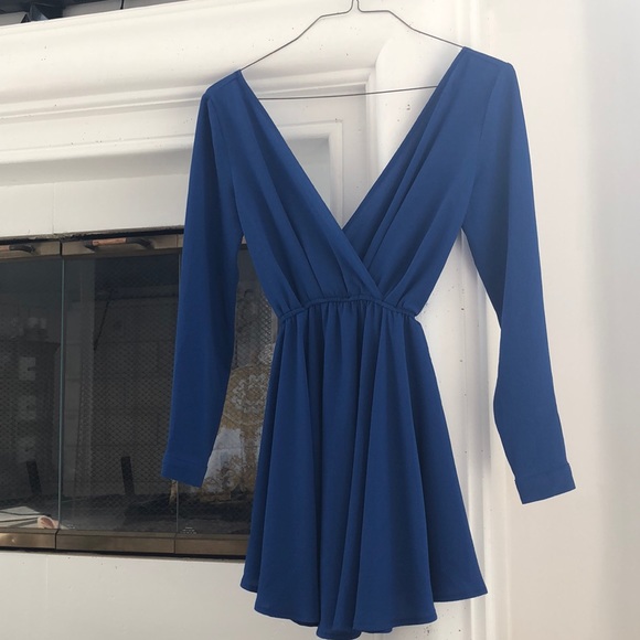 American Apparel Dresses & Skirts - NWOT Double Deep V Royal Blue Dress